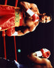 Lennox Lewis boxing action photo print showcasing the champion in the ring.