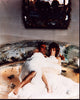 Sean Connery and Jill St. John under white fur in Diamonds Are Forever photo print