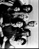 Baywatch cast black and white photo print on beach