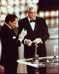Frank Sinatra presenting Academy Award to Cary Grant photo print