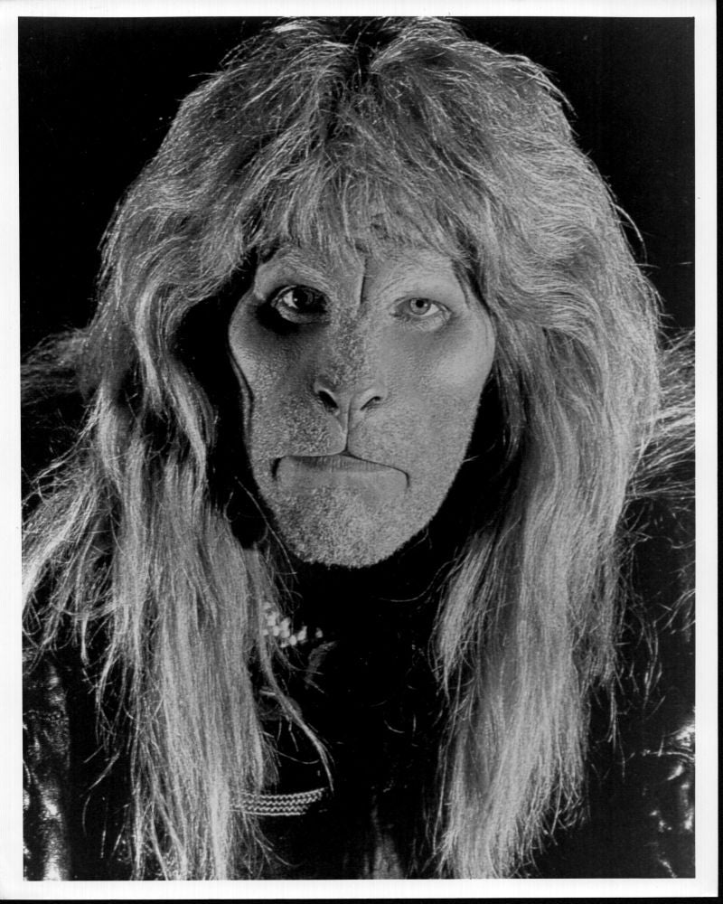 Ron Perlman headshot in costume from Beauty and the Beast black and white photo print.