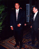 Muhammad Ali photo print in a suit with a patterned tie