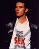 Antonio Banderas photo print in a graffitied shirt, perfect for pop culture decor.