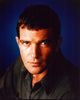Antonio Banderas headshot photo print with blue background