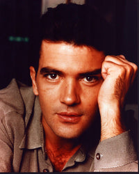 Antonio Banderas close-up photo print showcasing his charming expression