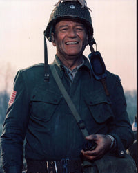 John Wayne photo print from The Longest Day, showcasing classic cinema.