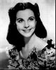 Vivien Leigh smiling black and white photo print from Gone With The Wind.