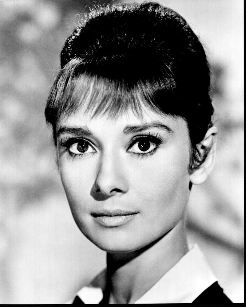 Audrey Hepburn black and white headshot from The Children's Hour photo print.