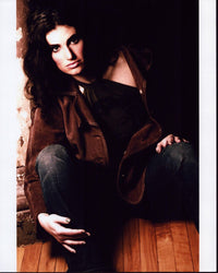 Idina Menzel photo print in jeans and brown jacket