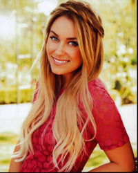Lauren Conrad headshot photo print in pink top