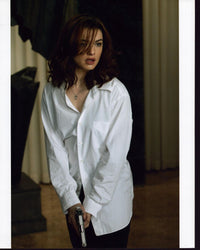 Rachel Weisz Holding Gun in Constantine Photo Print