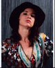 Juliette Lewis photo print in colorful top and hat