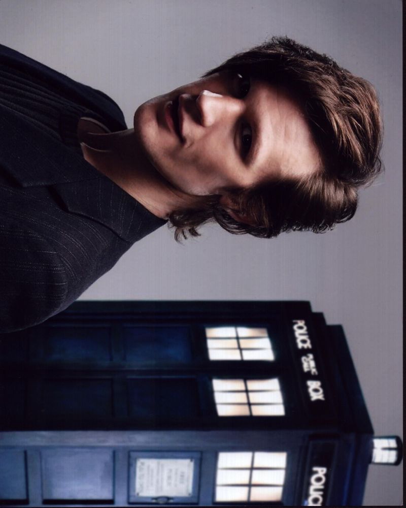 Matt Smith as The Doctor with TARDIS photo print