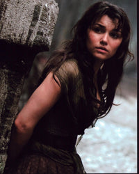 Samantha Barks leaning against a wall in Les Misérables photo print