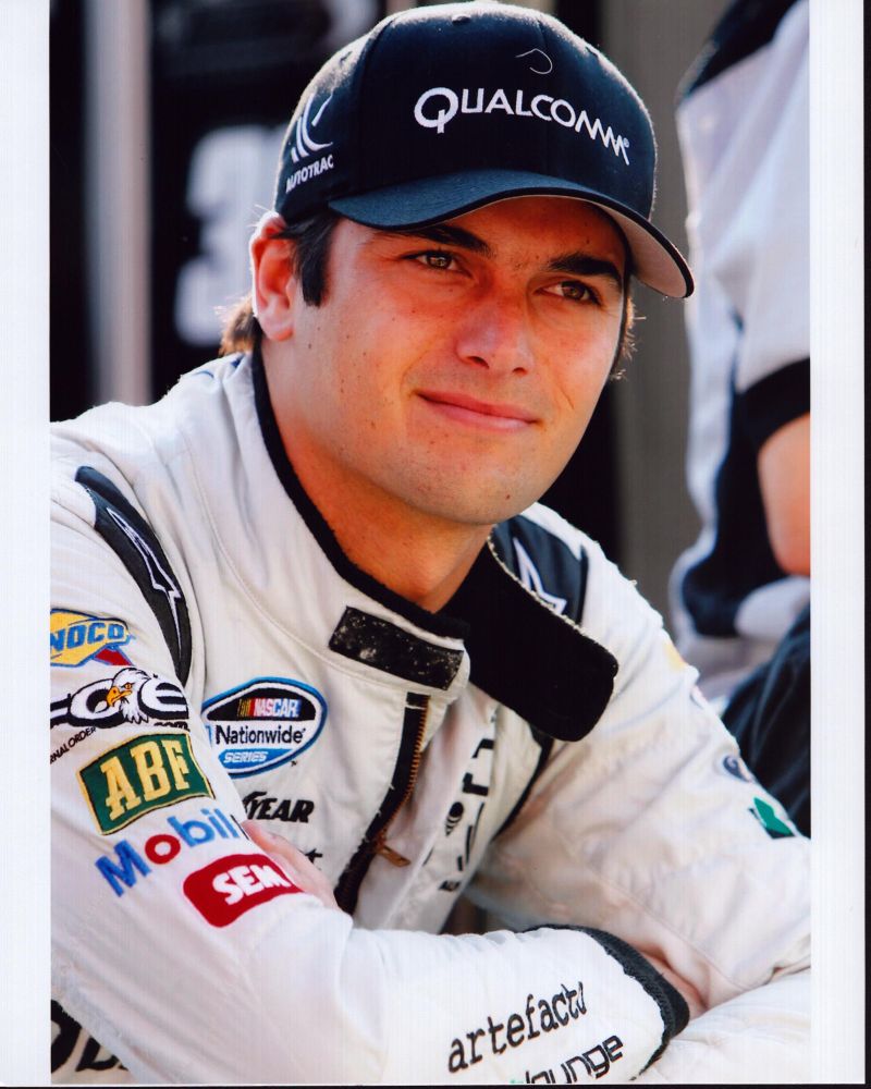 Nelson Piquet Jr. Racing Photo Print in uniform and hat