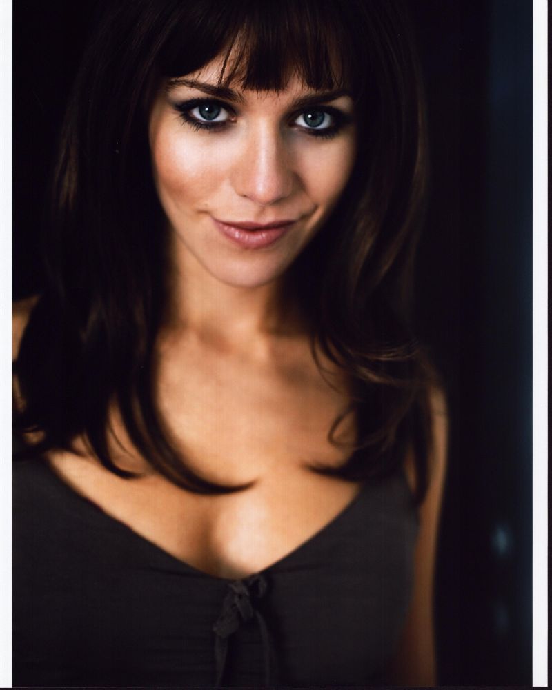 Julia Dietze headshot photo print in brown top.