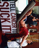 Kathy Griffin photo print on medical exam table, humorous artwork.