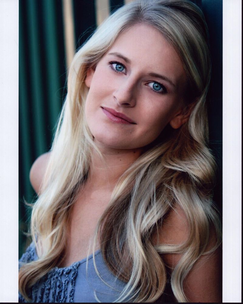 Hailey Hansard headshot photo print in gray tank top