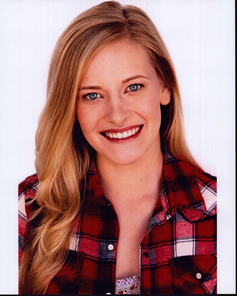 Hailey Hansard in Red Plaid Top Photo Print