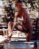 Bridget Hall Bathing Outdoors Photo Print showcasing serene nature scene