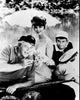 Gilligan's Island black and white photo print featuring Alan Hale Jr., Tina Louise, and Bob Denver.