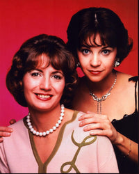 Close-up photo print of Penny Marshall and Cindy Williams from Laverne & Shirley