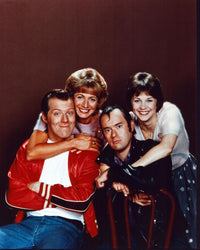 Laverne & Shirley cast photo print featuring Michael McKean, Penny Marshall, David L. Lander, and Cindy Williams.