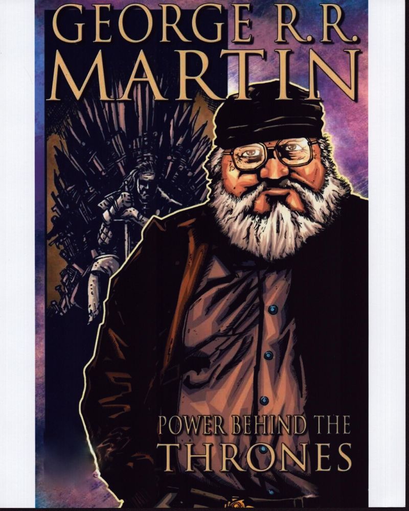 George R. R. Martin Ower Behind The Thrones Art Photo Print