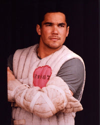 Dean Cain wearing a padded suit photo print.