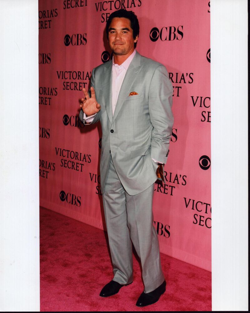 Dean Cain in gray suit at Victoria's Secret event photo print.