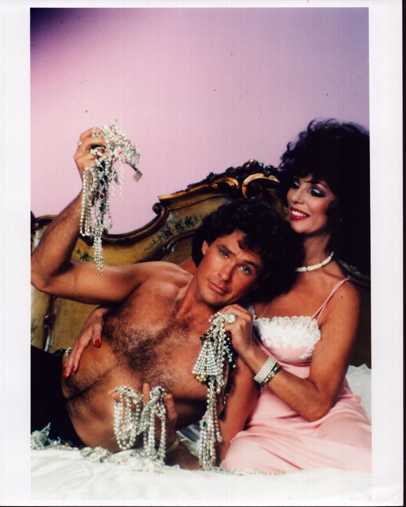 Joan Collins and David Hasselhoff Cartier Affair photo print