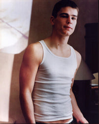 Josh Hartnett in white tank top photo print