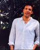 Ben Affleck photo print in white button down top, celebrity photography.