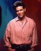 Michael Damian headshot photo print in pink button down shirt