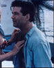 Alec Baldwin Open Blue Shirt Photo Print, vibrant colors, iconic actor