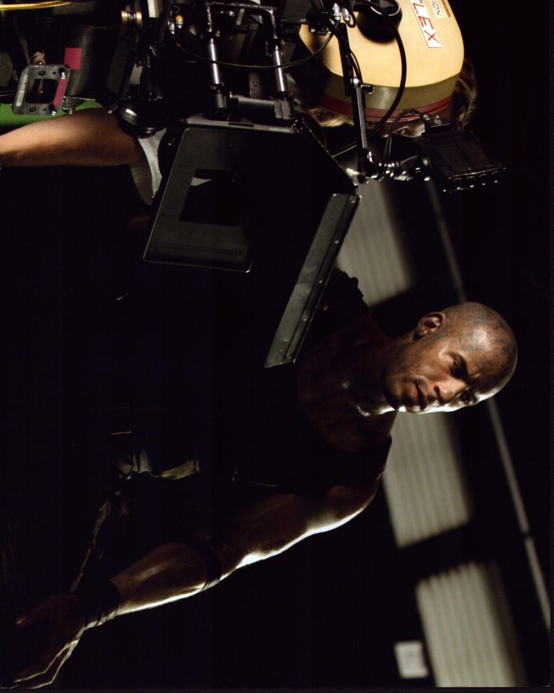 Vin Diesel on set of The Chronicles Of Riddick photo print