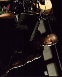 Vin Diesel on set of The Chronicles Of Riddick photo print