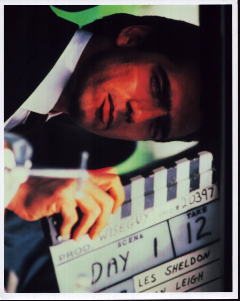 Ken Wahl in car on set of Wiseguy photo print