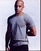 Vin Diesel photo print in gray shirt, perfect for home decor.