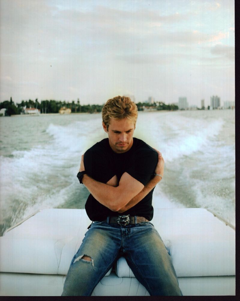 Paul Walker Arms Crossed on Boat Photo Print