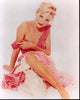 Cameron Diaz in a pink ruffle dress photo print