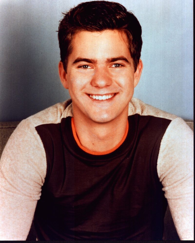 Joshua Jackson photo print in brown two-tone shirt, 8x10