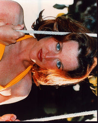 Gillian Anderson close-up photo print in vibrant colors