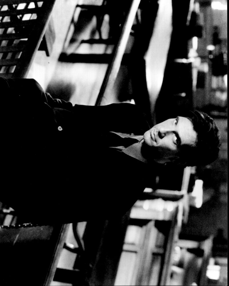 Dylan McDermott courtroom black and white photo print.