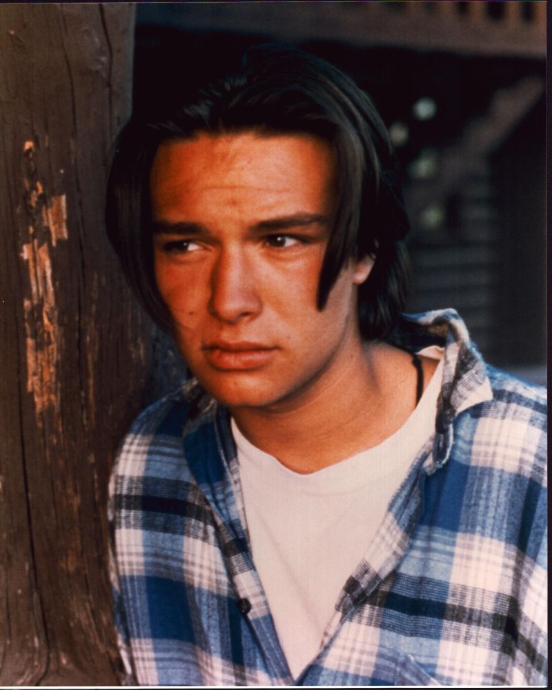 Justin Whalin in blue plaid shirt photo print.
