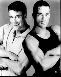 Jean-Claude Van Damme Double Impact Black and White Photo Print