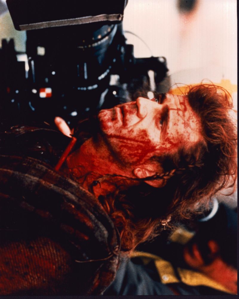 Mel Gibson behind the scenes of Braveheart photo print