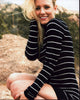 Kristen Quintrall striped long sleeve dress photo print.