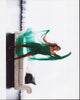 Lindsay Arnold photo print in a green flowing dress