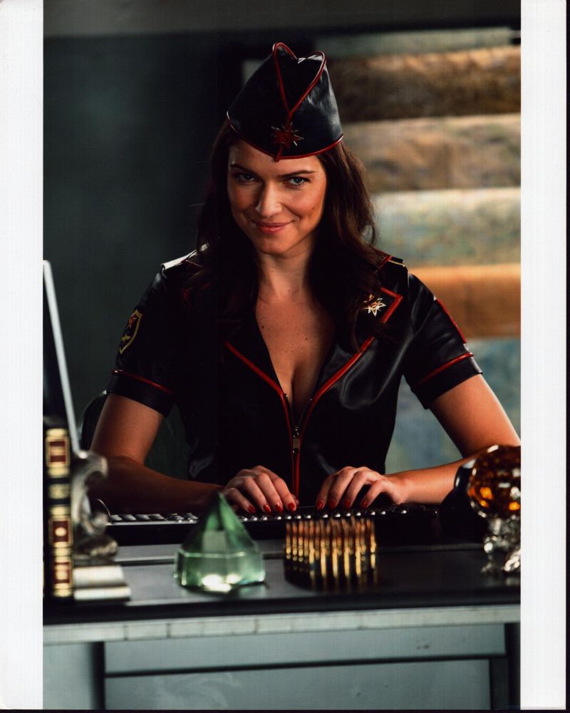 Ivana Miličević Sitting at Desk for Red Alert Photo Print